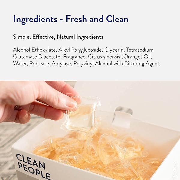 Clean People - Detergente ultra concentrado para colada, aroma fresco de 96 cargas. Alimentado por ingredientes naturales a base de plantas, embalaje reciclable, lucha contra manchas y funciona con todas las máquinas - Image 6