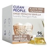 Clean People Laundry Washing Capsules - Plant-Based, Hypoallergenic Washing Capsules - Ultra Concentrated, Plastic Free, Recyclable Packaging, Stain Fighting - Sweet Petals, 96 Pack