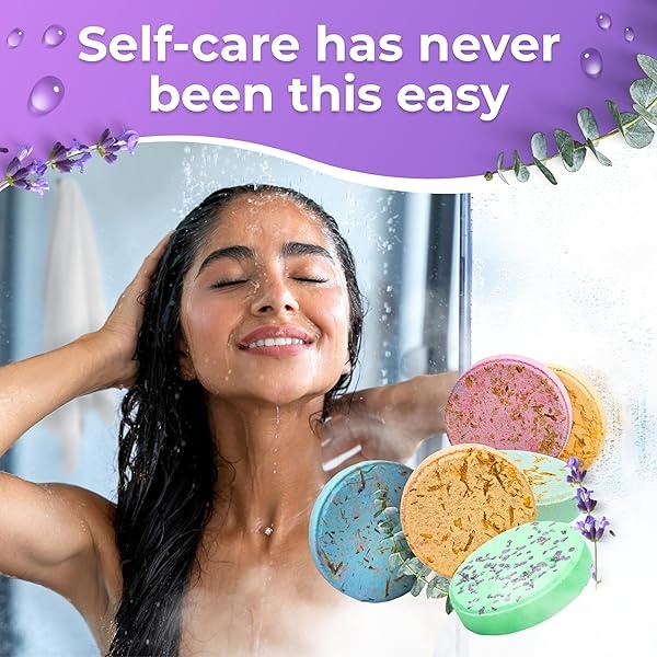 Cleverfy Bombas de Ducha Aromaterapia [6x] | Set de Regalo con Aceites Esenciales | Tabletas Vaporizantes para Spa en Casa - Image 3