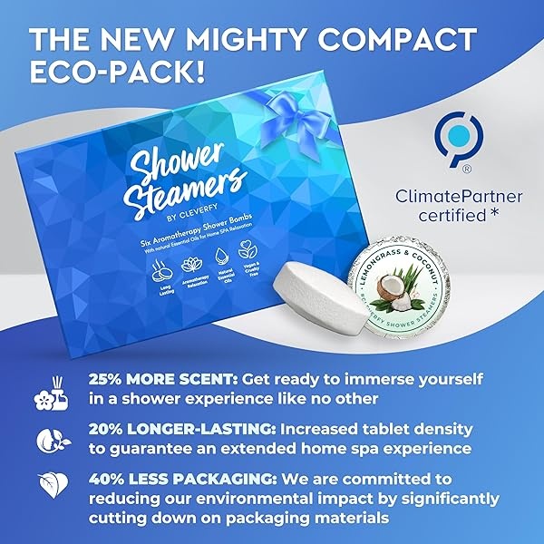 Cleverfy Vaporizadores de ducha de aromaterapia, paquete surtido de 6 bombas de ducha con aceites esenciales. Vaporizador de ducha para cuidado personal y relajación para mujeres y hombres. Conjunto Azul - Image 7