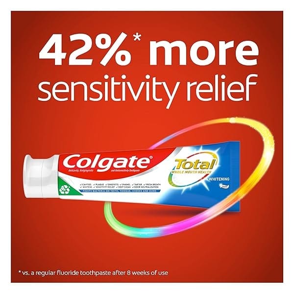 Colgate Total Whitening Toothpaste, 4.8 ounce - 4 pack - Image 3