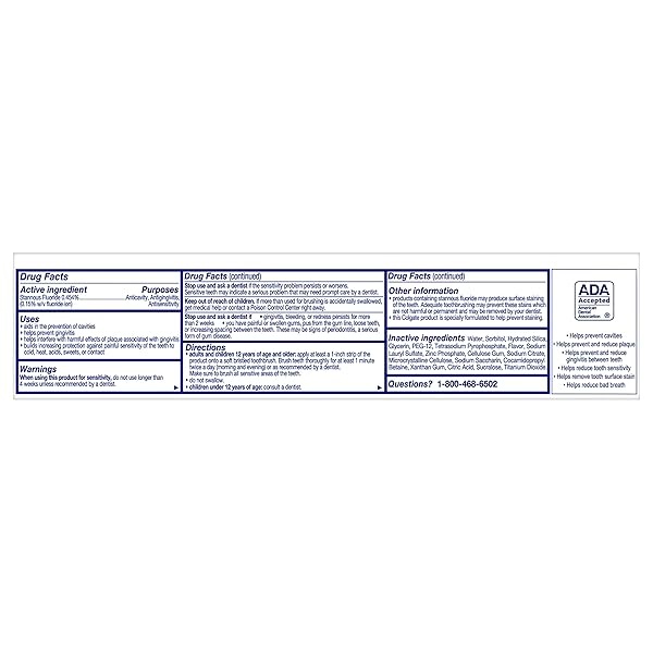 Colgate Total Whitening Toothpaste, 4.8 ounce - 4 pack - Image 8