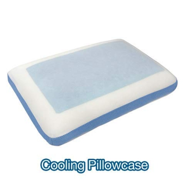Comfyt - Funda de almohada de gel de repuesto para todas las almohadas de la marca clásica para almohadas de espuma viscoelástica, lavable a máquina, transpirable, antialérgica, solo funda de almohada - Image 7