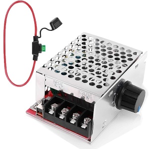 Controlador de velocidad del motor PWM CC, PEMENOL 7-70 V 30 A, interruptor de control de velocidad ajustable PWM regulador de velocidad del motor con fusible de 30 A utilizado para control de velocidad del ventilador