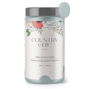 Country Chic Paint - Pintura todo en uno estilo gis para muebles, decoración del hogar, armarios, manualidades, pintura mate respetuosa con el medio ambiente, zacate duna [verde] cuarto de galón 32