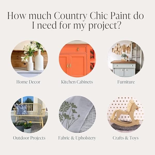 Country Chic Paint - Pintura todo en uno estilo gis para muebles, decoración del hogar, armarios, manualidades, pintura mate respetuosa con el medio ambiente, zacate duna [verde] cuarto de galón 32 - Image 5