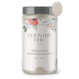 Country Chic Paint - Pintura todo en uno estilo gis para muebles, decoración del hogar, armarios, manualidades, pintura mate respetuosa con el medio ambiente, té domingo [gris cálido] cuarto de galón