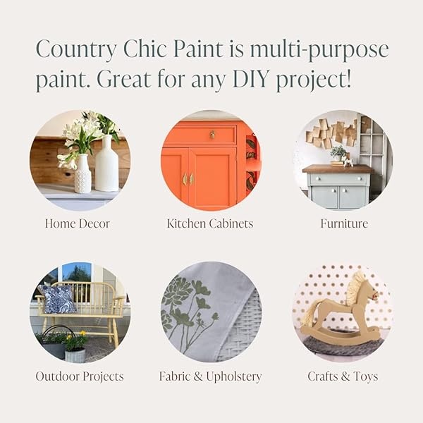 Country Chic Paint - Pintura todo en uno estilo gis para muebles, decoración del hogar, gabinetes, manualidades, respetuosa con el medio ambiente, pintura mate, encuadernada en piel [café chocolate] - Image 5