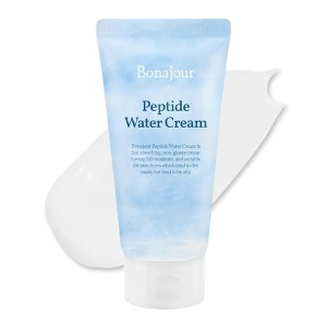 Crema hidratante natural de péptido para pieles grasas y sensibles (tipo de piel grasa de bomba de agua), mejor humectante facial, antienvejecimiento, anti arrugas, brillo 3.38 fl. oz