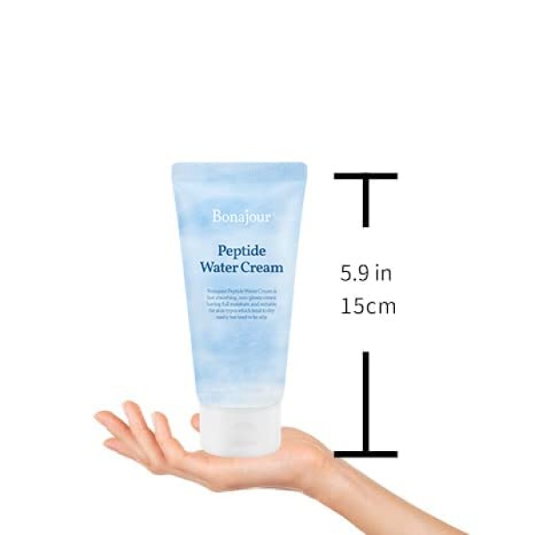 Crema hidratante natural de péptido para pieles grasas y sensibles (tipo de piel grasa de bomba de agua), mejor humectante facial, antienvejecimiento, anti arrugas, brillo 3.38 fl. oz - Image 7