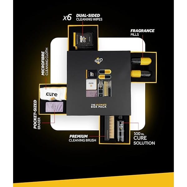 Crep Protect Ultimate - Paquete de caja para el cuidado del calzado, viene con solución, cepillo, toalla, borrador, toallitas - Image 8