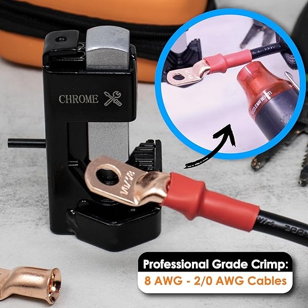 Crimpadora para cable de batería, herramienta de crimpado de martillo con bolsa de almacenamiento - Image 8