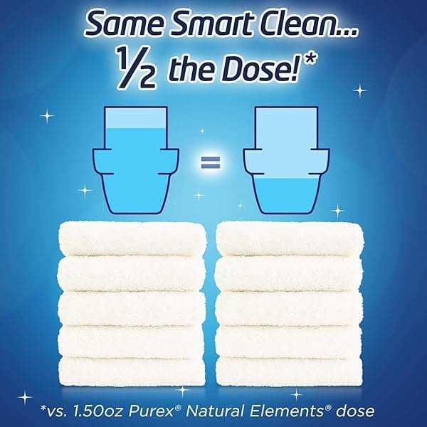 Detergente líquido Purex, elementos naturales de lino y lirios, 2 concentrados, 2 unidades, 220 cargas totales - Image 6