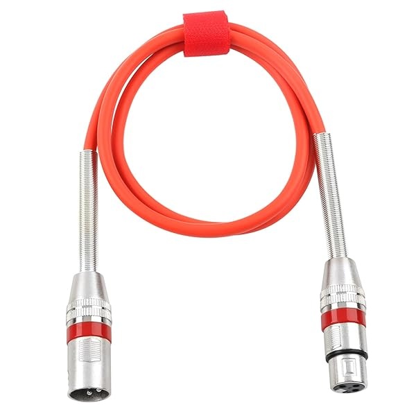 Disino - Paquete de 6 cables de conexión XLR multicolores, cable de micrófono XLR macho a hembra de 3 pines, cable de micrófono de 3 pines, 1 metro - Image 9