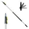 DocaPole 1,5 - 3,5 m Poste de extensión – telescópico y multiusos // Cambiador de bombilla // Rodillo de pintura // Poste de plumero // Poste telescópico para limpieza de ventanas, canaletas y luces
