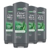 Dove Men+Care Body Wash Mineral + Sage 4 Count for Men's Skin Care Effectively Washes Away Bacteria While Nourishing Your Skin, 18 oz