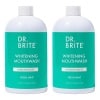 Dr. Brite Mint Whitening Mouthwash (2-Pack) | Whitens with Activated Charcoal | Vegan | Natural & Nourishing Ingredients | Alcohol & Gluten Free | Promotes Healthy Gums | Fluoride Free