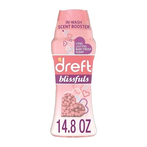 Dreft Blissfuls In-Wash Scent Booster Beads, Baby Fresh, 14.8 Ounce
