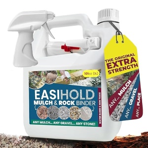 EASIHOLD ROCKS - Pegamento de resina de 3 litros con aplicador para pegar piedras, corteza y grava en bordes, patios y senderos de jardín. Dura hasta 3 años, no tóxico.