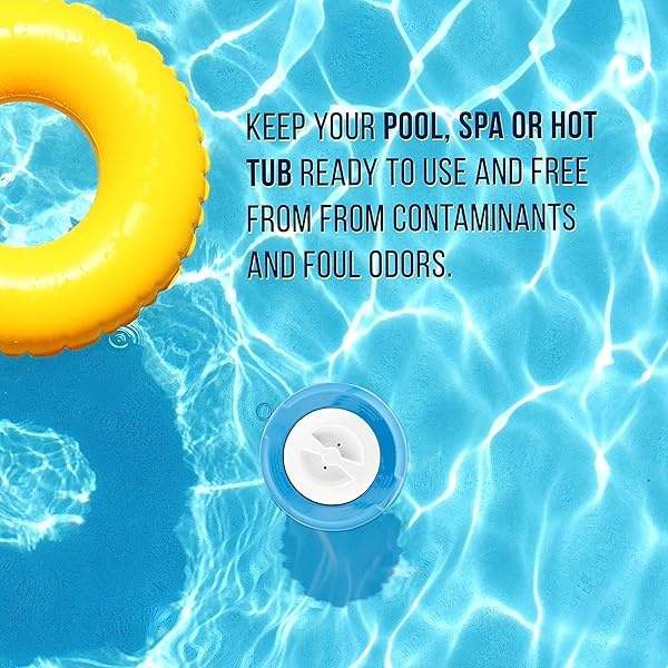 EE.UU. Dispensador de productos químicos flotante de cloro y bromo para piscina con indicador de relleno emergente, soporta tabletas de 3 y 4 pulgadas, 8 pulgadas de diámetro, flotador de clorinador - Image 6