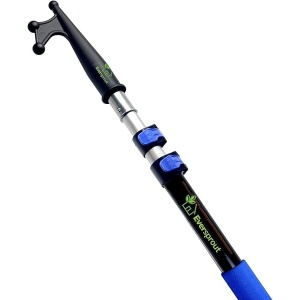 EVERSPROUT - Gancho telescópico para barco de 5 a 12 pies, flotadores, resistente a los arañazos, diseño resistente, duradero y ligero, poste de aluminio anodizado de 3 etapas | extremo roscado para