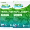 Earth Breeze - Hojas de detergente para ropa sin líquido - Aroma fresco - Sin jarra de plástico (120 cargas) 60 hojas (paquete de 2)