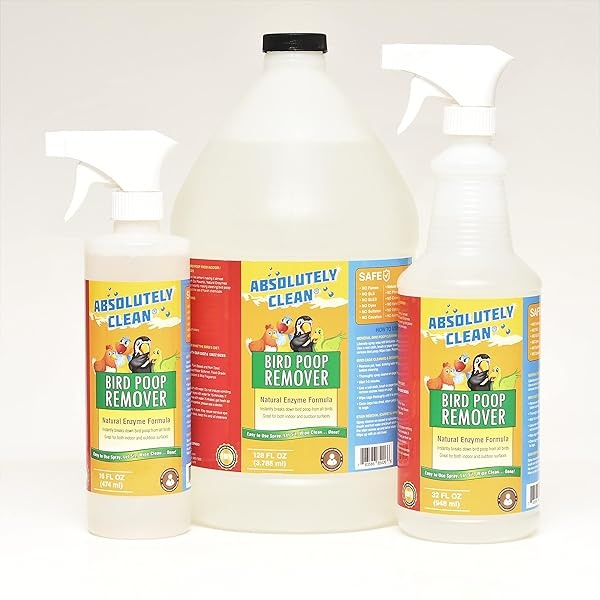 Eliminador de excrementos de pájaros absolutamente Clean Amazing – simplemente rociar / limpiar – elimina de forma segura y fácil la suciedad de los pájaros – Uso en interiores y exteriores – fabricado en los Estados Unidos (16 oz botella de spray 2 unidades – ahorra un 20%) - Image 4