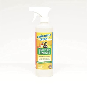 Eliminador de excrementos de pájaros absolutamente Clean Amazing – simplemente rociar / limpiar – elimina de forma segura y fácil la suciedad de pájaros – Uso en interiores y exteriores – fabricado en los Estados Unidos (botella de spray de 16 onzas)