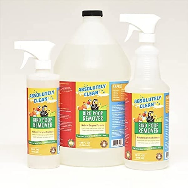 Eliminador de excrementos de pájaros absolutamente Clean Amazing – simplemente rociar / limpiar – elimina de forma segura y fácil la suciedad de pájaros – Uso en interiores y exteriores – fabricado en los Estados Unidos (botella de spray de 16 onzas) - Image 5