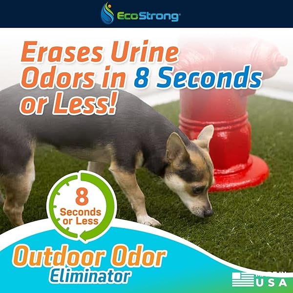Eliminador de olores al aire libre | Limpiador de enzimas de orina de perro – Potente desodorante para mascotas, gatos, animales | Fuerza profesional para patio, césped, perreras, patios, cubiertas (10 a 2 onzas con pulverizador de halo) - Image 3