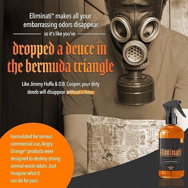 Eliminati - Spray para inodoro y baño - 6 onzas de aroma a naranja Spice Royale ambientador y eliminador de olores - Pre popurrí spray de cítricos como popurrí, uso para caca, mascotas o hogar - por Angry Orange - Image 5