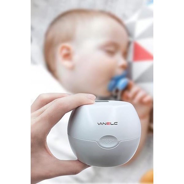 Esterilizador para chupete, desinfectante portátil UV-C VANELC con recargable por USB, mini caja desinfectante de luz UV elimina el 99.99% de los gérmenes en 180 segundos, funda para chupete de bebé para viajes, última intervensión de BPA - Image 7
