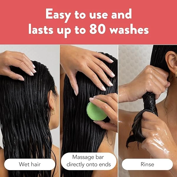 Ethique - Barra acondicionador profundo para cabello muy seco, demasiado delicioso, acondicionador natural profundo para cabello dañado, pH equilibrado, base vegana ecológica, 100% compostable y cero residuos 2.5 onzas - Image 7
