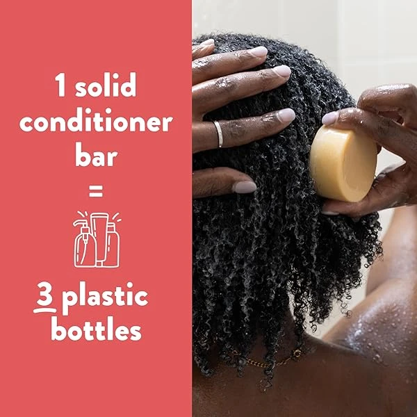 Ethique - Barra acondicionador profundo para cabello muy seco, demasiado delicioso, acondicionador natural profundo para cabello dañado, pH equilibrado, base vegana ecológica, 100% compostable y cero residuos 2.5 onzas - Image 8