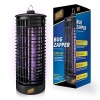 Exprimidor de insectos para interiores y exteriores, matador de insectos, trampa para moscas, raspador de insectos, trampa para mosquitos, atrapador de insectos, trampa para atrayentes de mosquitos, zapper para moscas, tablero de mesa de desatascador de insectos (negro)