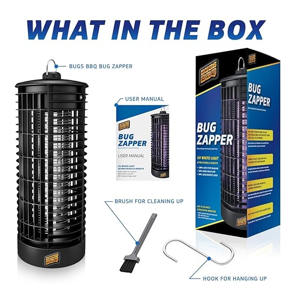 Exprimidor de insectos para interiores y exteriores, matador de insectos, trampa para moscas, raspador de insectos, trampa para mosquitos, atrapador de insectos, trampa para atrayentes de mosquitos, zapper para moscas, tablero de mesa de desatascador de insectos (negro) - Image 8
