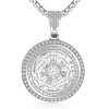 FLYUN - Collar de San Miguel para hombre, con colgante de sello de los 7 arcángeles, collar de acero inoxidable para hombre, protección de talismán espiritual, amuleto curativo, joyería colgante de