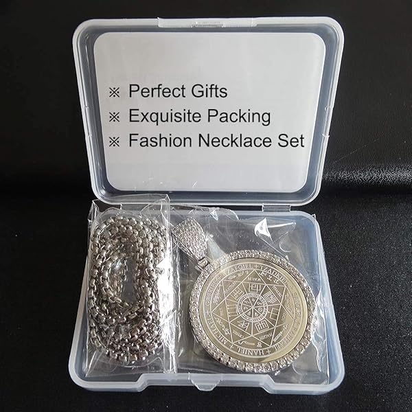FLYUN - Collar de San Miguel para hombre, con colgante de sello de los 7 arcángeles, collar de acero inoxidable para hombre, protección de talismán espiritual, amuleto curativo, joyería colgante de - Image 9
