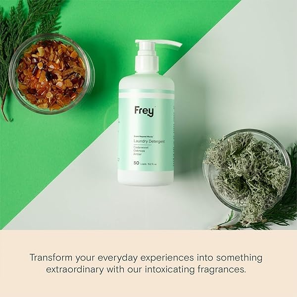 FREY Concentrated Natural Laundry Detergent - 50 Concentrated Loads of Long Lasting High Efficiency Liquid Laundry Detergent - Eco Friendly Blend of Great Smelling Biodegradable Natural Ingredients - Image 3