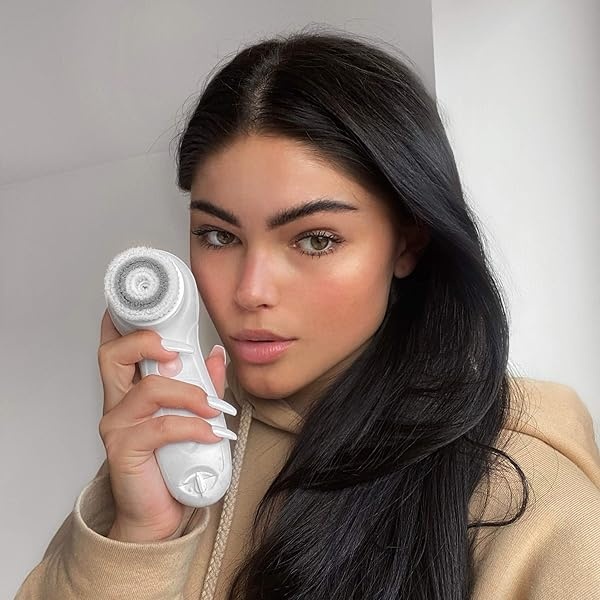 Fancii 7 en 1 Kit exfoliante eléctrico impermeable para limpieza facial y corporal con mango y 6 cabezales de cepillo, el mejor sistema avanzado de microdermoabrasión para cara (colorete) - Image 7