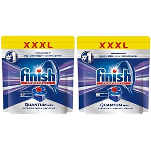 Finish Quantum MAX Powerball Dishwasher Detergent Tabs, 120 Count (2 Pack, 60 Each)