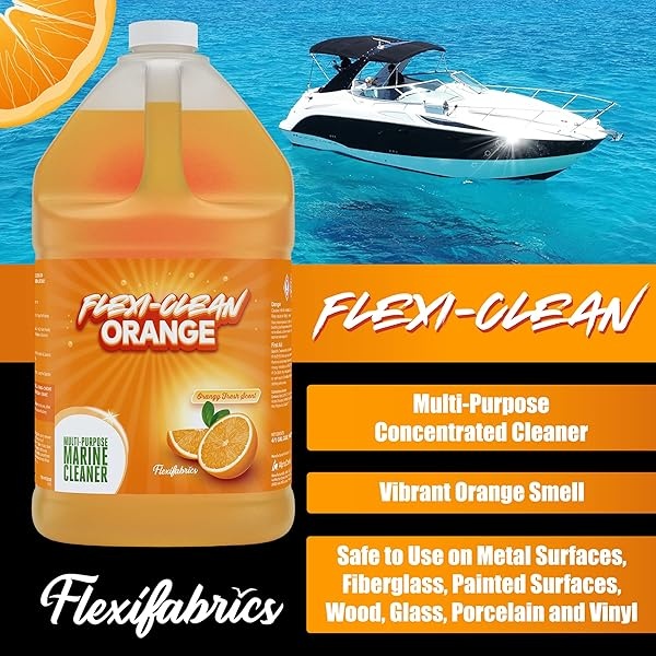 Flexi-Clean Orange Citrus Multi-Purpose Marine & Boat Cleaner 1 Gallon (128 fluid ounces) - Image 3