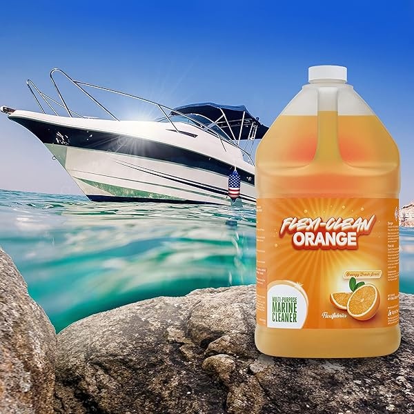 Flexi-Clean Orange Citrus Multi-Purpose Marine & Boat Cleaner 1 Gallon (128 fluid ounces) - Image 4