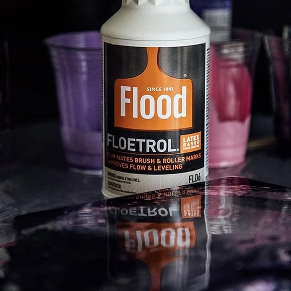 Floetrol para pintura acrílica para verter aditivo medio, suministros para verter pintura blanca, 20 vasos desechables para mezclar, 20 varillas de mezcla de pintura Pixiss para madera - Image 5