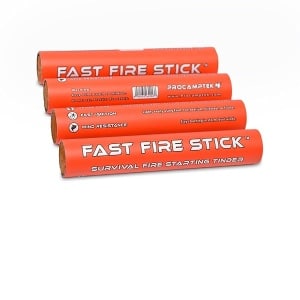Fookoo Fast Fire Stick Quick Emergency Fire Starter Tinder - 2 Pack；