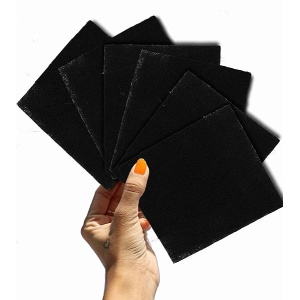 Fresh HQ - Juego de 6 cajas de arena de carbón para gatos, con capucha, filtros de olor a carbono, 6 inch Square
