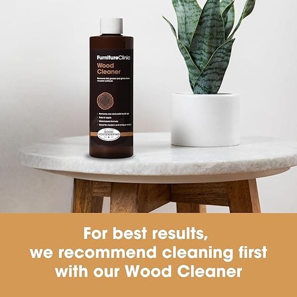 Furniture Clinic - Tinte para madera | Múltiples acabados, secado rápido, muebles de interior y exterior y más, a base de agua, bajo olor, no tóxico, poliuretano, roble natural (8.5 onzas / 250 ml) - Image 4