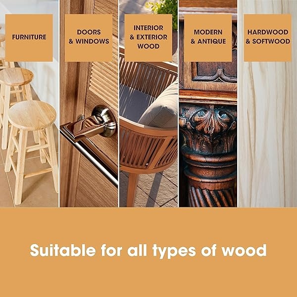 Furniture Clinic - Tinte para madera | Múltiples acabados, secado rápido, muebles de interior y exterior y más, a base de agua, bajo olor, no tóxico, poliuretano, palisandro (8.5 onzas / 250 ml) - Image 8