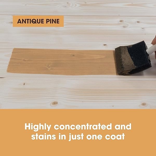 Furniture Clinic - Tinte para madera | Múltiples acabados, secado rápido, muebles de interior y exterior y más, a base de agua, bajo olor, no tóxico, poliuretano, pino antiguo (8.5 onzas / 250 ml) - Image 6