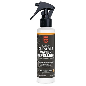 GEAR AID Revivex - Spray Repelente al Agua Duradero (DWR) para impermeabilización, restauración del Rendimiento en Chaquetas de Nailon, Gore-Tex, Paleta y Equipo de Campamento, sin Aerosol, 5 onzas